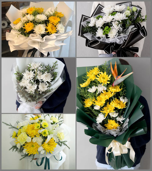 山东莱芜莱城区鹏泉街道东龙崮村白事花束代送